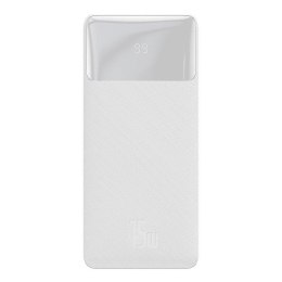 Powerbank Baseus Bipow 10000mAh, 2xUSB, USB-C, 15W (biały)