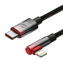 Kabel USB-C do Lightning Baseus MVP 20W 1m (czarno-czerwony))