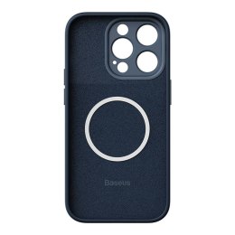 Zestaw ochronny Baseus Liquid Silica etui magnetyczne i szkło hartowane do iPhone 14 Pro (niebieski)