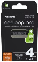 Akumulatorki R03 / AAA Panasonic Eneloop PRO 930mAh Ni-MH BK-4HCDE/4BE (blister 4 szt.)