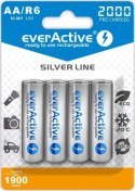 Akumulatorki AA / R6 Ni-MH everActive 2000mAh Silver Line (box 4 szt.)