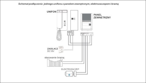 Domofon Vibell (ORNO) OR-DOM-SL-923 2-żyłowy