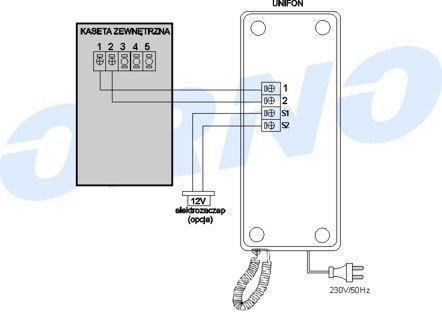 DOMOFON ORNO OR-DOM-RL-901/RL-3208A; 9094