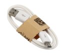 Kabel 0,8m USB - Micro USB Złącze 8mm REVERSE biały