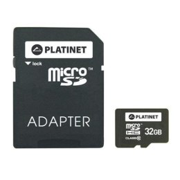 Karta pamięci PLATINET MICROSDHC 32GB CL10 + Adapter 44002