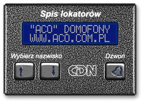 ACO CDN-230E ST (W) Elektroniczny spis lokatorów stal
