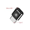 Adapter Baseus Micro USB do USB Type-C - czarny